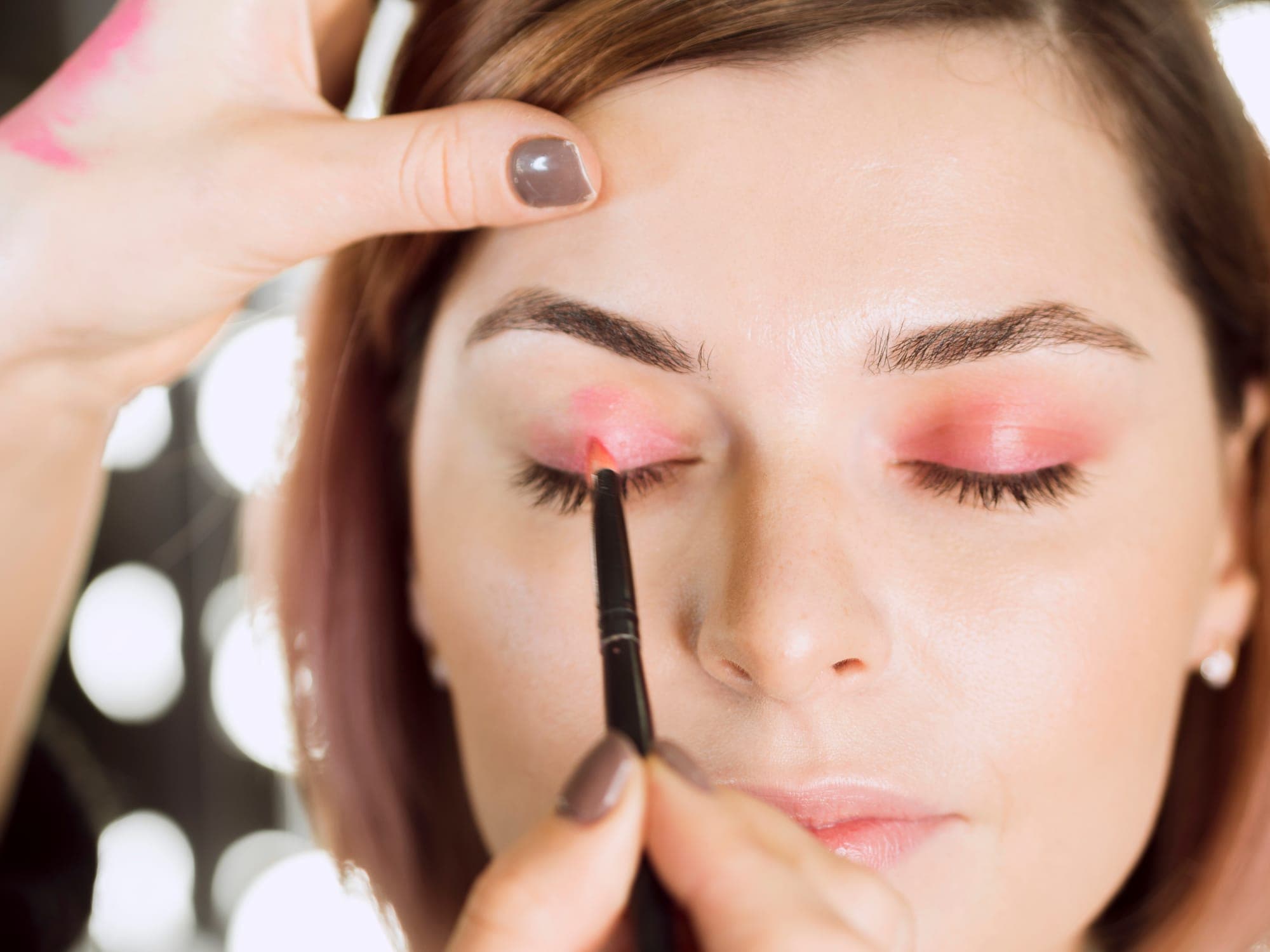 Detailed eye makeup — liner, lashes and blended shadow by Arunima Mondal